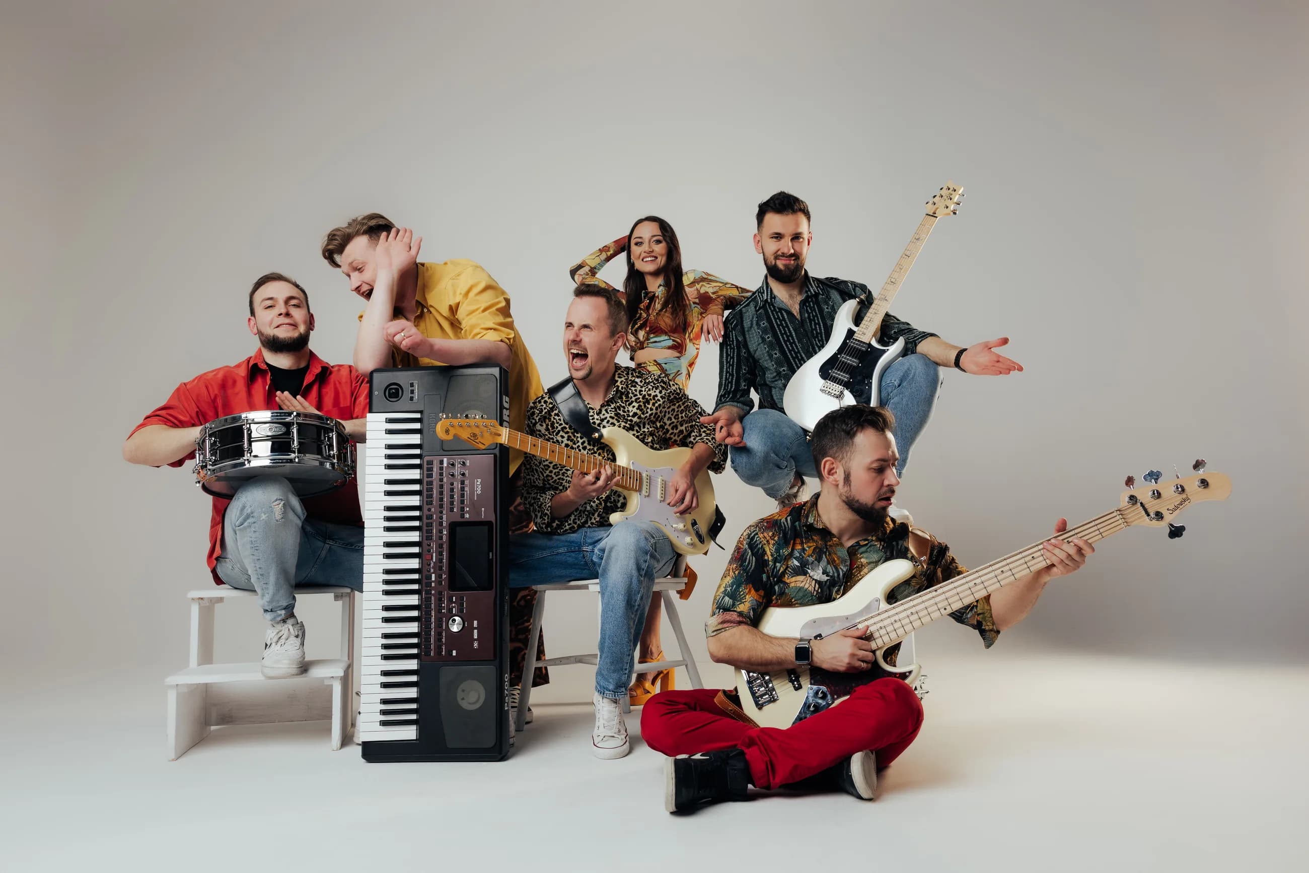 Dziemian i zespół The Dziemians - sześcioosobowy band z Białegostoku